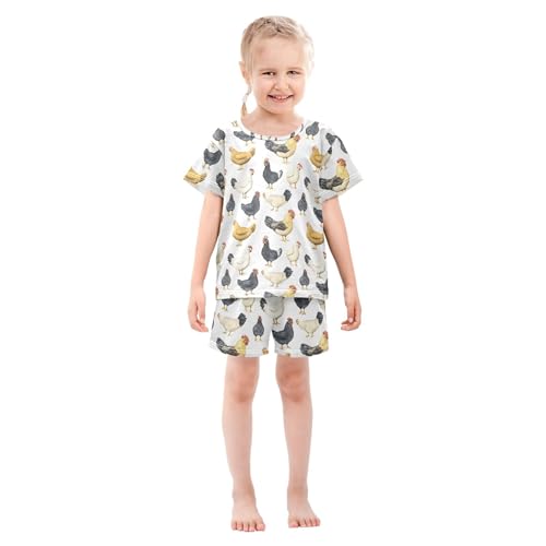 Cock Rooster Pajama Set Pajamas Sleepwear Nightwear Loungewear Clothes Set B0403777