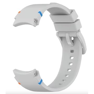 Pulseira de Silicone para Samsung Galaxy Watch 7 (Cinza Claro)