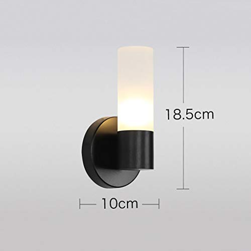 Xxw wandlamp Amerikaanse wandlampen slaapkamer bedlampje van ijzeren wandlampenkamer creatieve industriële lampen licht - Afbeelding 6