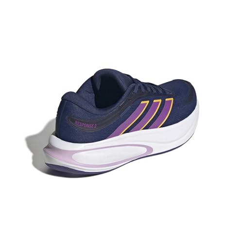 adidas Damen Response 2 Running Shoes, Dark Blue/Purple Burst/Crew Yellow, 38 2/3 EU – Ansicht 5