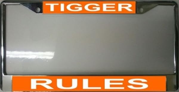 212 Main Tigger3 Tigger Rules License Plate Frame - Free Screw Caps with This Frame