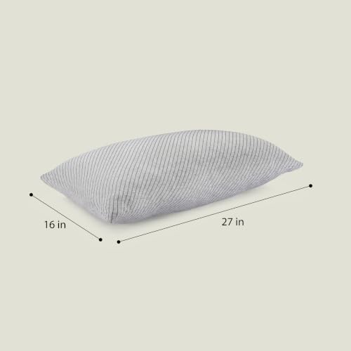 Image of Wakefit Sleeping Pillow | Height Adjustable | Soft & Fluffy Comfort | Light Grey | 27 x 16 Inch | Set of 4 |Free Extra Fiber for Custom Comfort