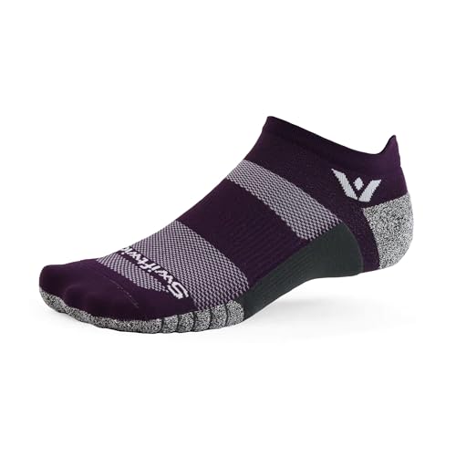 Image of Swiftwick Flite XT No Show Running Socks for Men & Women - Moisture Wicking Golf & Fitness Socks with Non Slip Support