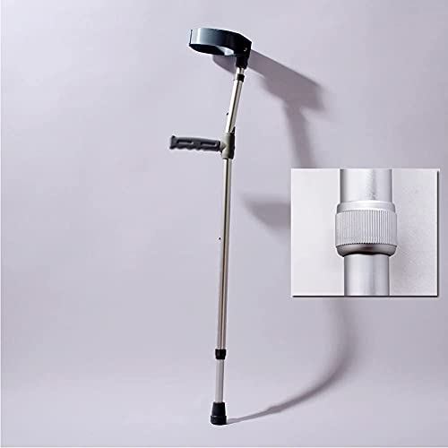 Stampella ascellare per Adulti, Camminata Pieghevole Portatile, stampella telescopica Regolabile a Forma di F per Anziani disabili