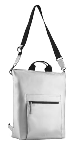 Mochila de ocio JOST Halmstad con compartimento para portátil: bolso convertible plateado 5