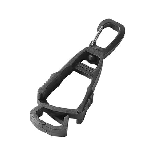 Image of Outdoor Glove Clip Anti Lost Multipurpose Hook for Outdoor Belt Loop Glasses Black | Sporting Goods | Outdoor Sports | Climbing & Caving | Carabiners & Hardware