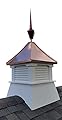 Accentua Olympia Cupola with Square Copper Finial, 24 in. Square, 62 in. High