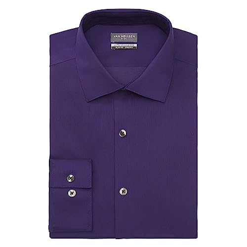 Image of Van Heusen Men's Dress Shirt Slim Fit Ultra Wrinkle Free Flex Collar Stretch