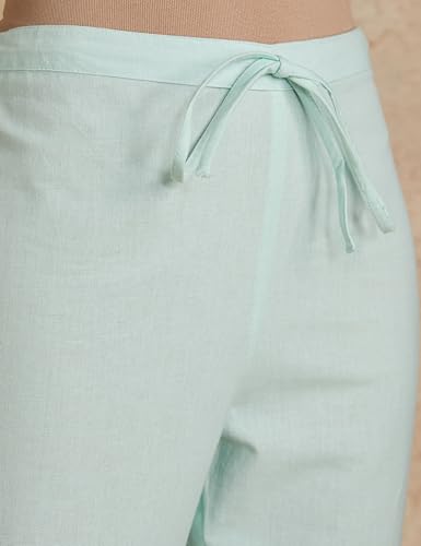 Image of Amazon Brand - Myx Women Cotton Rich Slim Pants (Available in Plus Sizes)