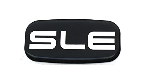 Image of 2Pcs SLE Cab Emblems 3D Badge Logo Roof Pillar Replacement for 99-07 Silverado Tahoe Suburban 15036134 Pickup Truck SUV (Chrome)