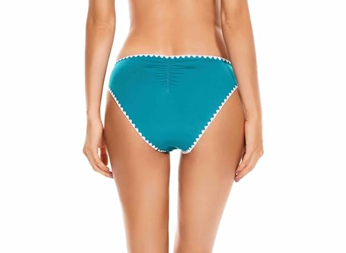 Bas de bikini hipster Lucky Brand en maille premium point coquille femme