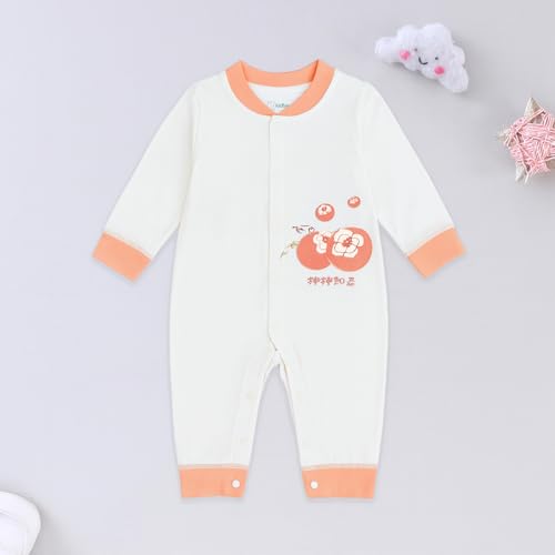 Image of Kidbea Soft Cotton Unisex Baby Onesie Romper | Cute & Multiple Prints Full Sleeve Sleepsuit for Infant | Comfortable Trendy Bodysuit