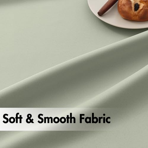 Image of ANRODUO Sage Green Back Tab Blackout Curtains 96 Inch Long 2 Panels | Rod Pocket,Thermal Insulated Room Darkening Light Blocking Curtains for Living Room Bedroom Privacy,W42xL96