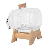 Distributeur de vin en tonneau en verre - gardez votre boisson fraîche à l'extérieur pendant quelques heures sans la diluer, distributeur de boissons avec robinet