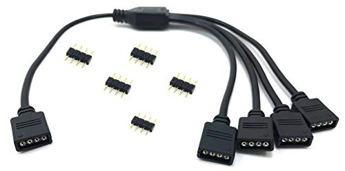 Image of Micro Connectors F04-RGB04-30 30cm 1 to 4 RGB Splitter Cable