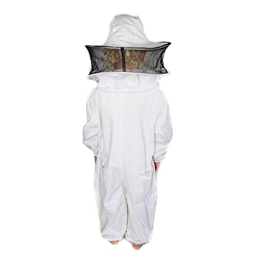 BeeCastle Children's/Kids' Beekeeping Cotton Protective Suit with Fencing Veil for Kids Round Hat (3.8FT/45.6INCH) - Thumbnail 5