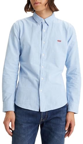 Facile da indossare Levi\'s Ls Battery Hm Shirt Slim Allure, Camicia Uomo, Blue (Allure 0005), S