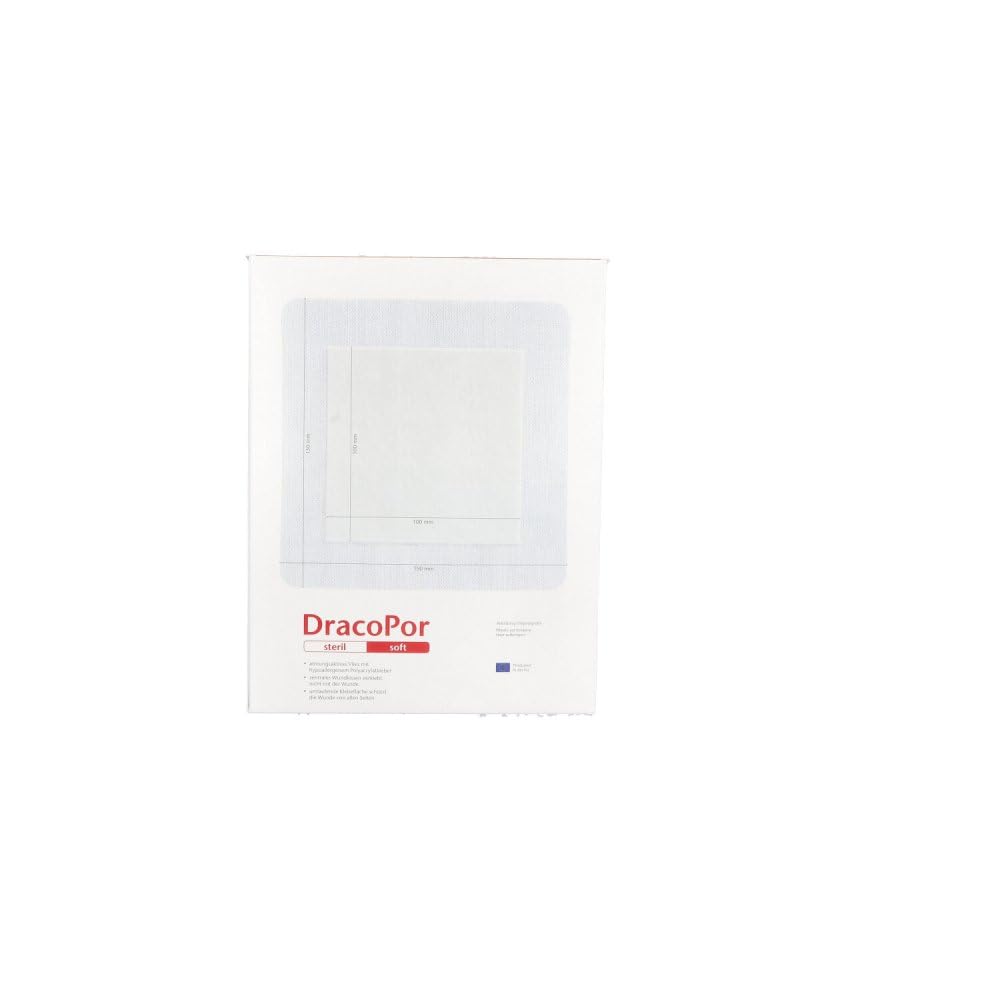 DRACOPOR Wundverband 15x15 cm steril, 25 Stück, Steril, Streifen, Klebstoff, WUNDVERBAND