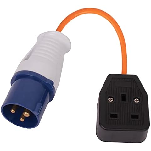 GADLANE Fly Lead 16amp to 13amp Adapter - 16amp Plug to 16amp Socket Fly Lead Converter for an Easy Electric Hookup Camping Solution Cover