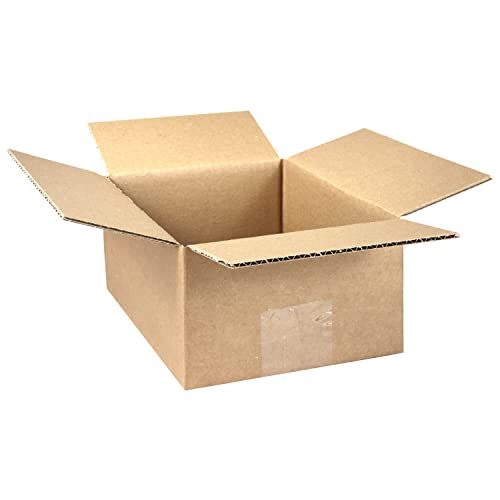 smiley pack 25 Stück Faltkartons 200 x 150 x 90 mm KK10 braun Versandkarton Verpackungskartons 20 x 15 x 9 cm aus Wellpappe 1 wellig Karton Pappkarton Versandbox Paket Päckchen