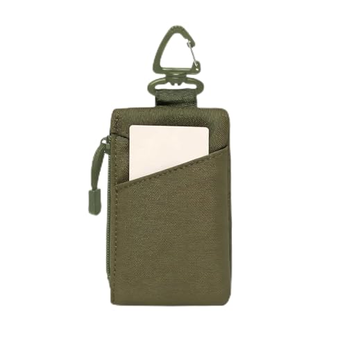 Cartera con Cremallera para Adolescentes, de Viaje portátil, diseño con Almacenamiento Compacto, Monedero y portatarjetas versátiles para Viajes a la Playa, AV, Army Green, Consulte la
