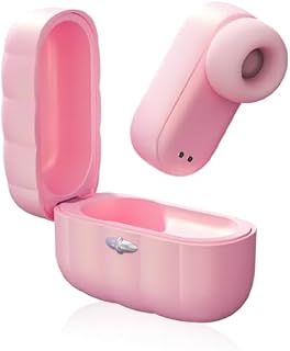 2026 New Earpod-Style Wireless Massager with Charging Case,Waterproof Pocket Rechargeable Massager App-Controlled 11-Mode Mini Massager, Pink OYS2213