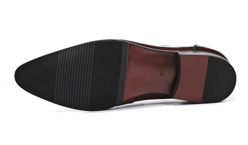 Santimon Mens Loafers Dress Casual Slip-On Tassel Loafer Fashion Tuxedo Wedding Moccasin Genuine Leather Formal Business Penny Loafers Comfortable Shoes for Men3