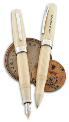 Laban Kaiser Antique Ivory Rollerball Pen - LKAISER-RB