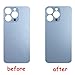 Anglepingping 13 Pro Back Glass Replacement for iPhone 13 Pro Rear Back Glass with Pre-Installed Adhesive and Tools(Sierra Blue)