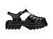 Melissa Possession Platform II Jelly Sandals for Women – Classic Fisherman-Style Chunky Platform with Adjustable Ankle Strap, Lightweight EVA Sole, and Non-Slip Traction, Black, 10