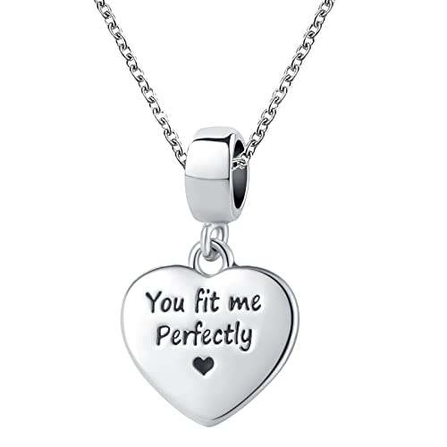NanMuc Autism Awareness Charm Necklace Puzzle Piece Enamel ASD Pendant- You Fit Me Perfectly Heart Charms2