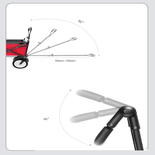 Carretilla plegable portátil para camping y compras miniatura 3