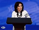 JUDGE JEANINE PIRRO SIGNED 8x10 PHOTO JUSTICE WITH JEANINE FOX NEWS BECKETT BAS