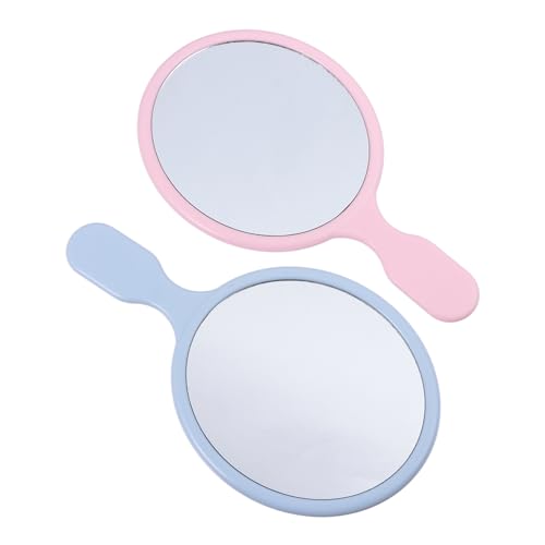 Espejo de maquillaje portátil con luz y aumento