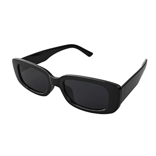 2PCS Rectangle Sunglasses for Women Men Trendy Y2k Retro 90s Vintage Sun Glasses UV Protection Square Frame3