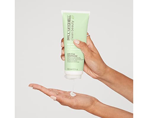 Paul Mitchell Clean Beauty Anti-Frizz Conditioner, Ultra-Rich Formula, Improves Elasticity, For Textured, Frizz-Prone Hair, 8.5 Fl. Oz. #TOP1