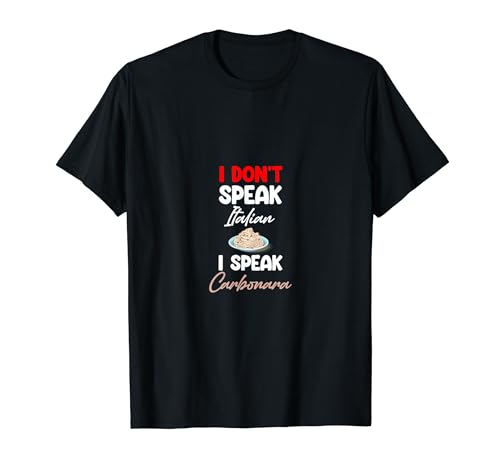 Carbonara Connoisseur Italiano Macarrones Queso Italia Camiseta