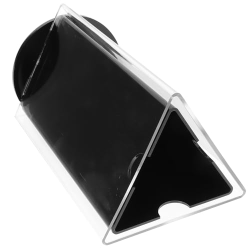 Présentoir menu acrylique rotatif 3 faces noir pour remplacer vos menus sales