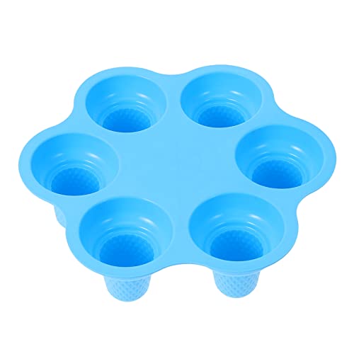 OFFSCH Ice Cream Cones Mold 6-Pack Silicone Ice Cream Cone Molds for Ice Cream Making