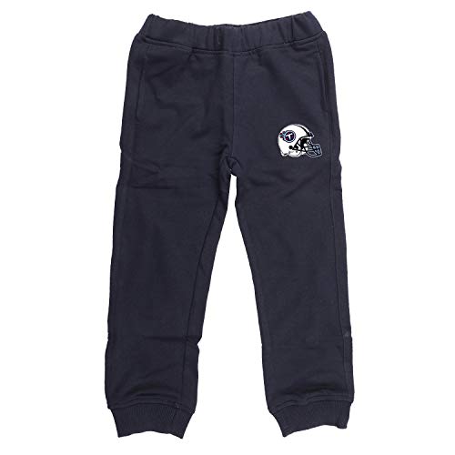 Image of wear your mind Kids Unisex Cotton Poly Full Length Joggers - Navy Blue (KJ030.3)