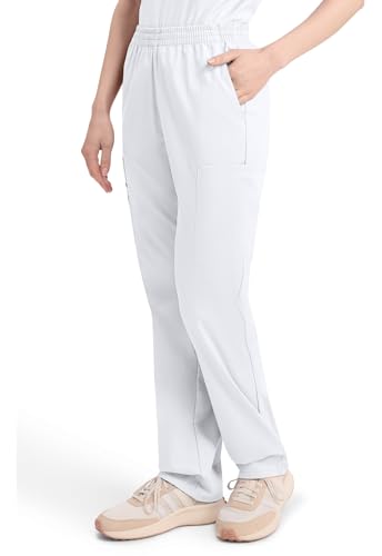 Image of Dickies EDS Signature Scrubs for Women, Elastic Waist Pull-On Cargo Pants for Women in Soft Brushed Poplin - 86106