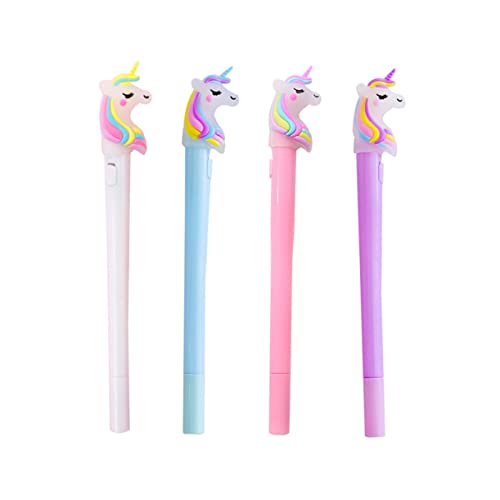 Cabilock 4 Piezas Bolígrafo De Unicornio Bolígrafos De Luz Para Bolígrafo Con Forma De...
