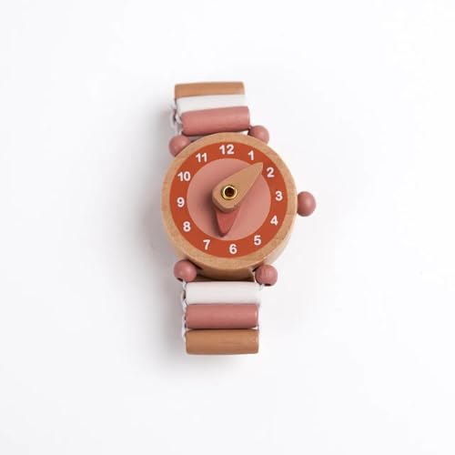 Holzuhr Emma Kinderuhr für Mädchen - Stylische Lernuhr -...