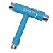 All-In-One T Skate Tools - New Design Multi-function and Portable Tool for Peny Board and Longboard Screwdriver (T-Blue)