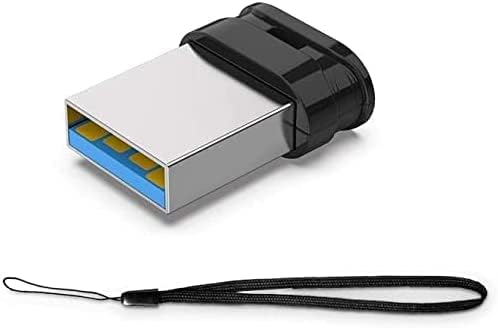 – Vansuy Minin USB Stick 128GB USB 3.0 Flash Drive USB Memory Stick Portable Thumb Drive Pen Drive for PC, Laptop, Printer, TV, Car (Black, with Lanyard)