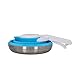 cartrend Caravan Wasserkessel faltbar, Camping Wasserkocher, 1,5 Liter Fassungsvermögen, platzsparend zusammenklappbar, Silikon, Edelstahlboden, ideal für Wohnmobil, Wohnwagen, Reise, blau, 1 Stück