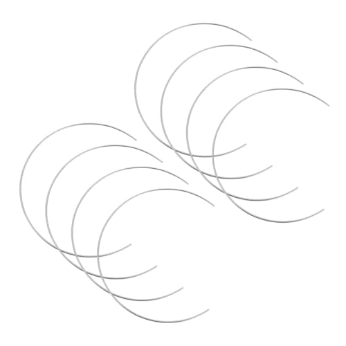 Ciieeo 8pcs Dreamcatcher Half Circle Rings for DIY Craft Projects Sturdy Hoops for Dreamcatcher Decor Tassel Crafts and Plant Hangers Frame