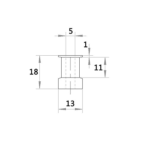 WINSINN Aluminum 2GT GT2 Synchronous Wheel 16 Teeth Bore 5mm 16T Timing Pulley For 3D Printer Width 10mm Timing Belt - RepRap Bowden Prusa I3 Mendel Makerbot Kossel Delta (Pack of 5Pcs)