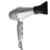 Taiff Style IonSense Professional Hair Dryer | 1875W Ionic Ceramic Blow Dryer with Diffuser | Lightweight Travel Friendly | Dual Voltage - Fast Drying | Silver