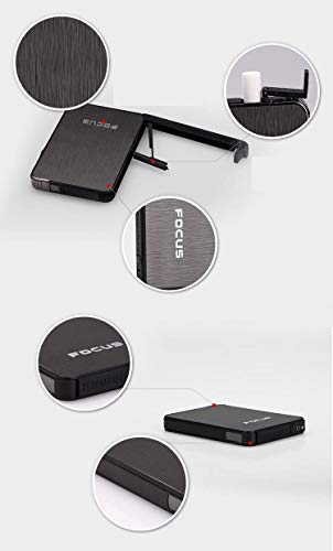 ULTRA THIN FOCUS 6 pack Automatic Loading Cigarette Case Dispenser With Built in Torch Lighter (RED COLOR)- (GD-1073, FREE CAR sticky pad for Phone PDA MP3 MP4)